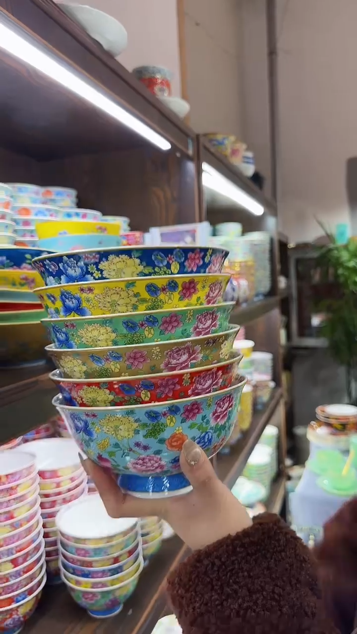 【闪购商品】瓷片  6英寸面碗6个 景德镇陶瓷【秦坊】