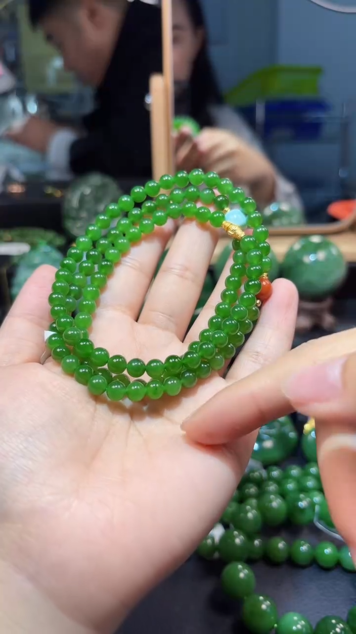 【闪购商品】和田玉（碧玉）颈饰银S925镶嵌1