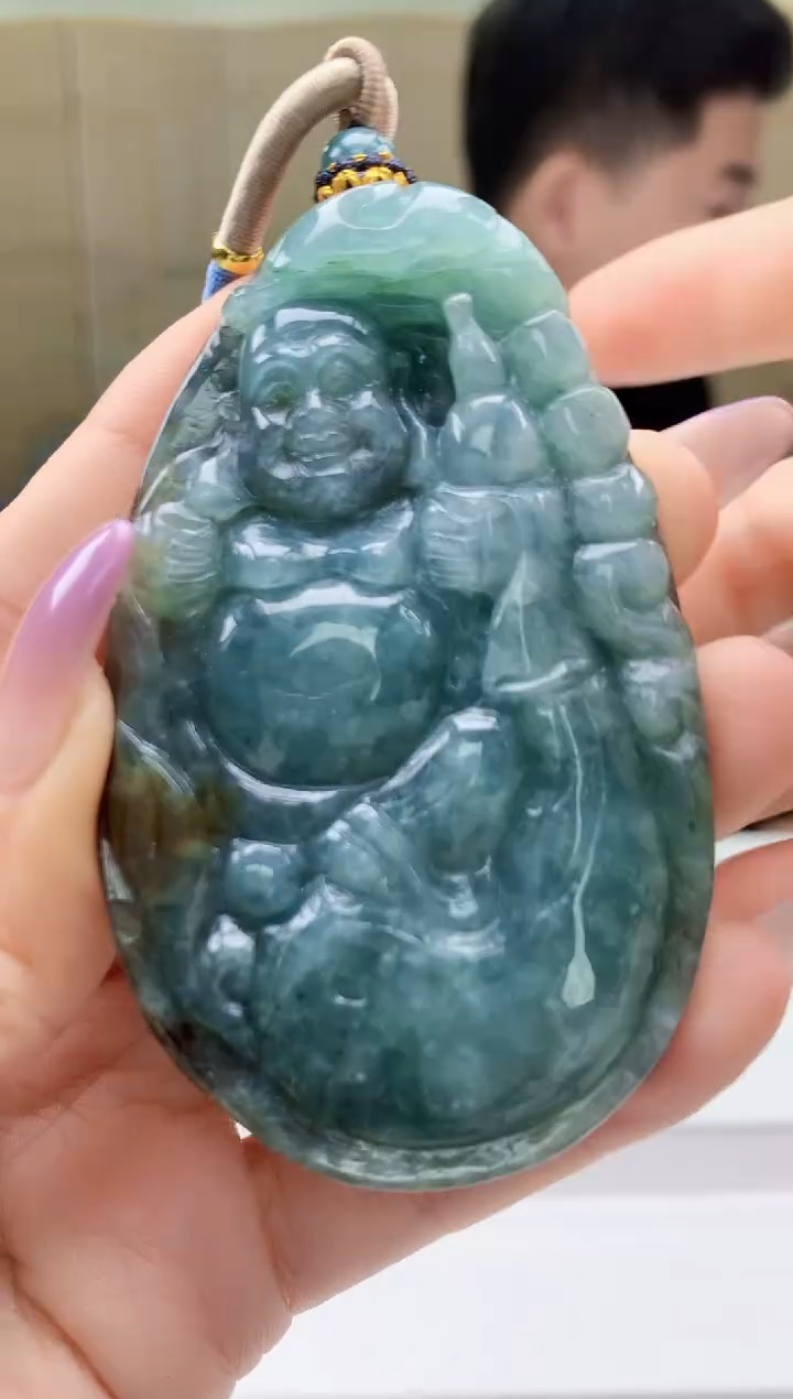 【闪购商品】定制翡翠未镶嵌4917ty-毛货挂件138