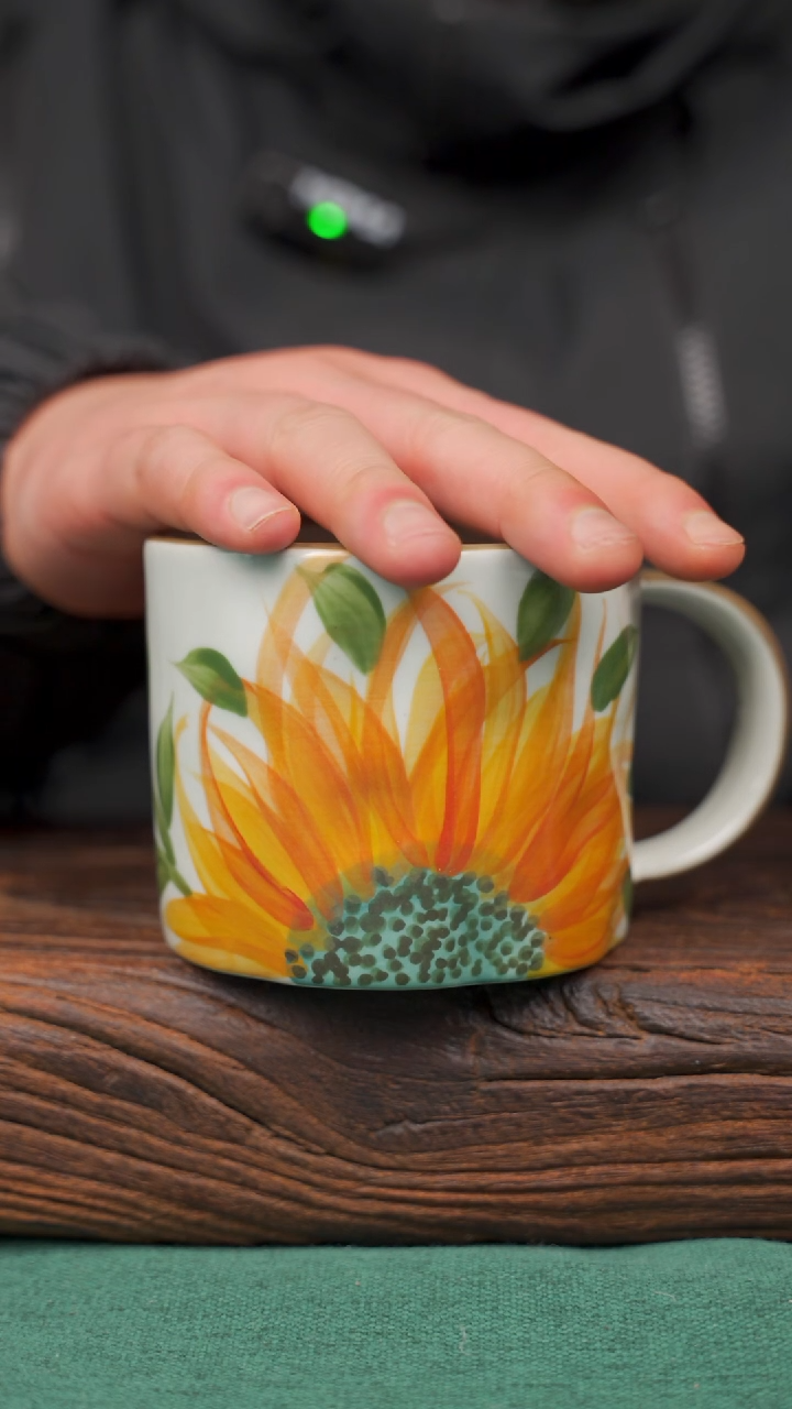 【闪购商品】瓷片68寻一缕瓷香杯釉下手工手绘瓷器