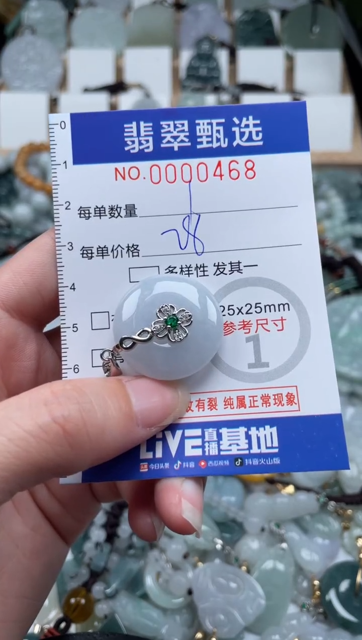 翡翠未镶嵌颈饰00..0468