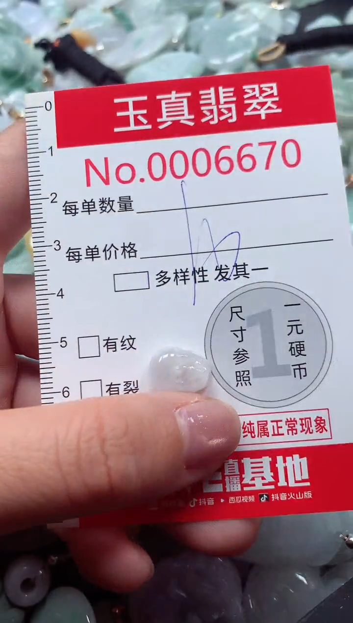 吊坠(不含链)未镶嵌翡翠6670