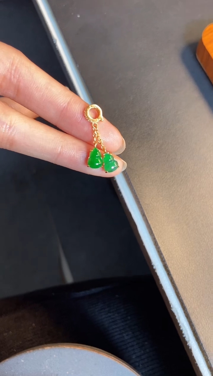 吊坠(不含链)银S925镶嵌翡翠1