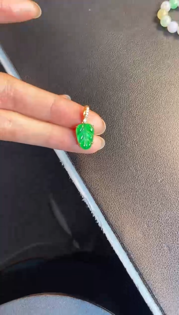 吊坠(不含链)银S925镶嵌翡翠1