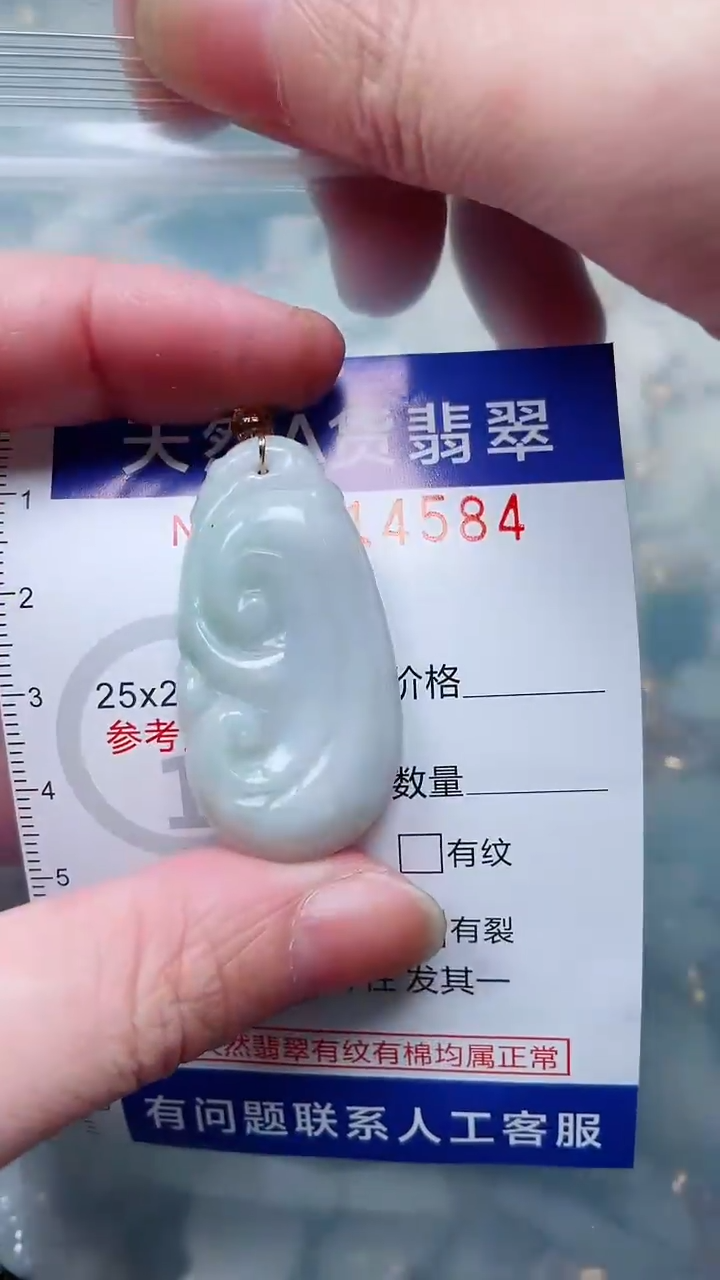 翡翠未镶嵌吊坠(不含链)1