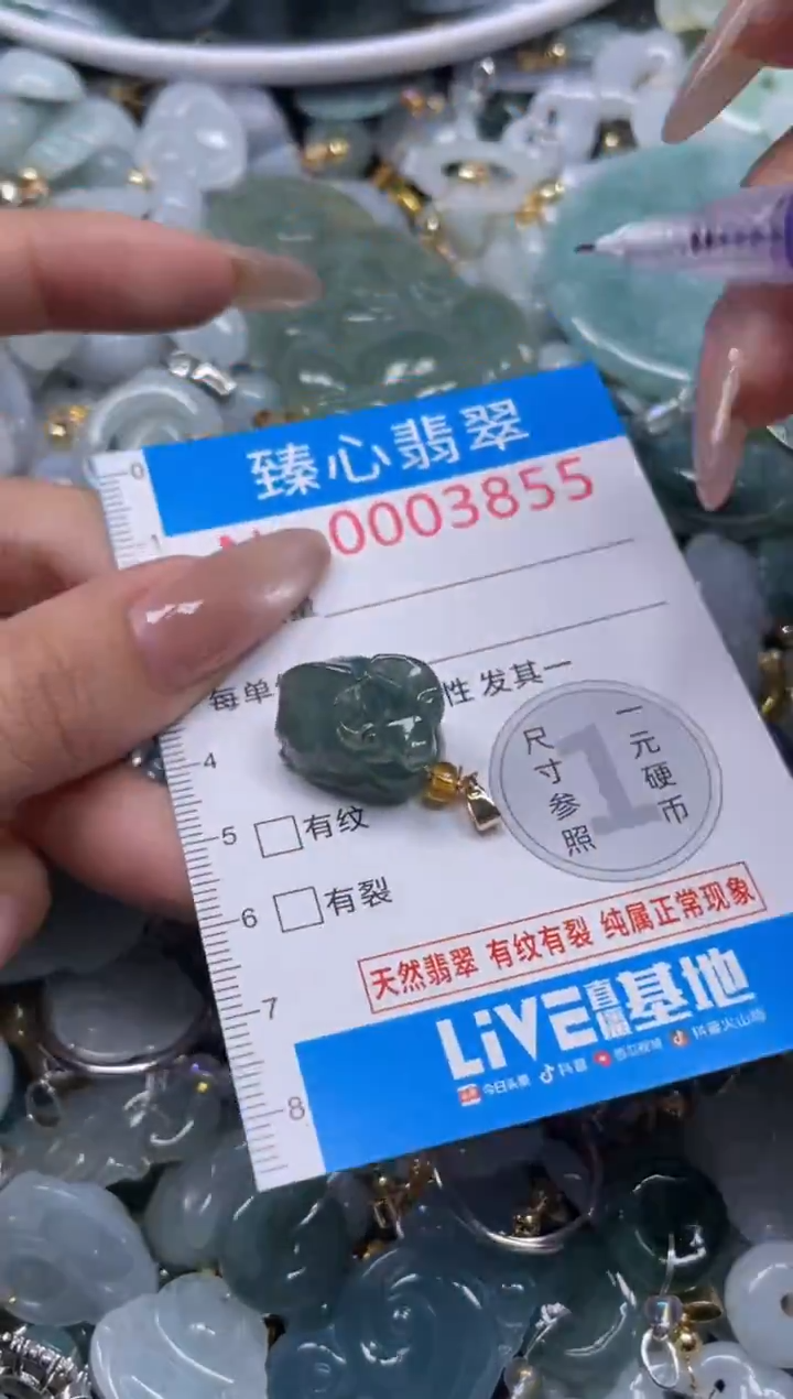 颈饰未镶嵌翡翠3855
