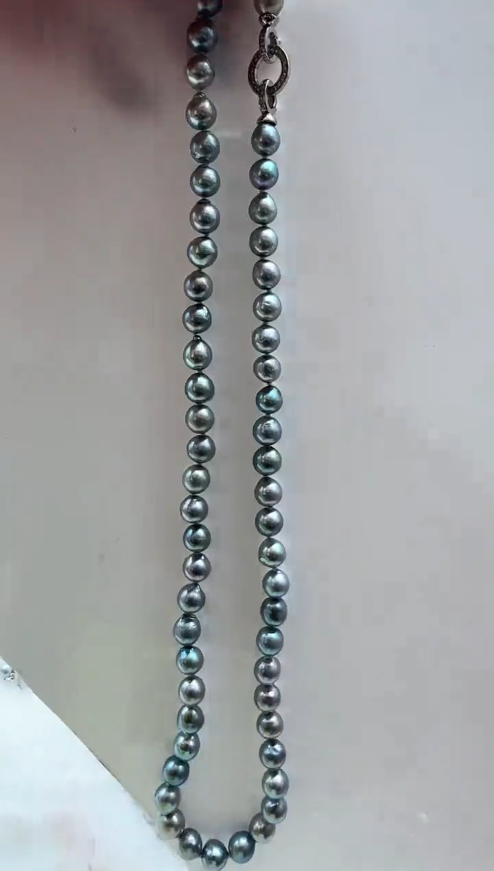 【闪购商品】海水珍珠AQ银S925镶嵌海水珍珠串链@@GP969