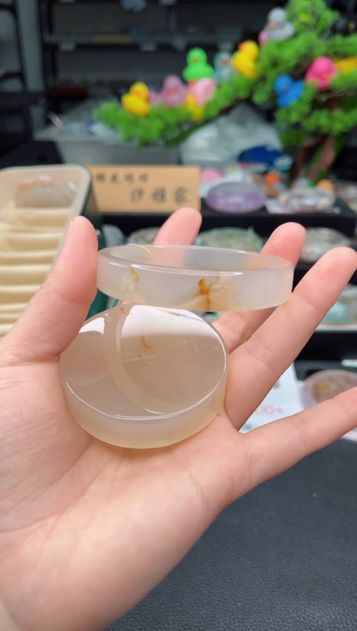 【闪购商品】石英质玉未镶嵌手镯59圈口（赠品镯心）3090221