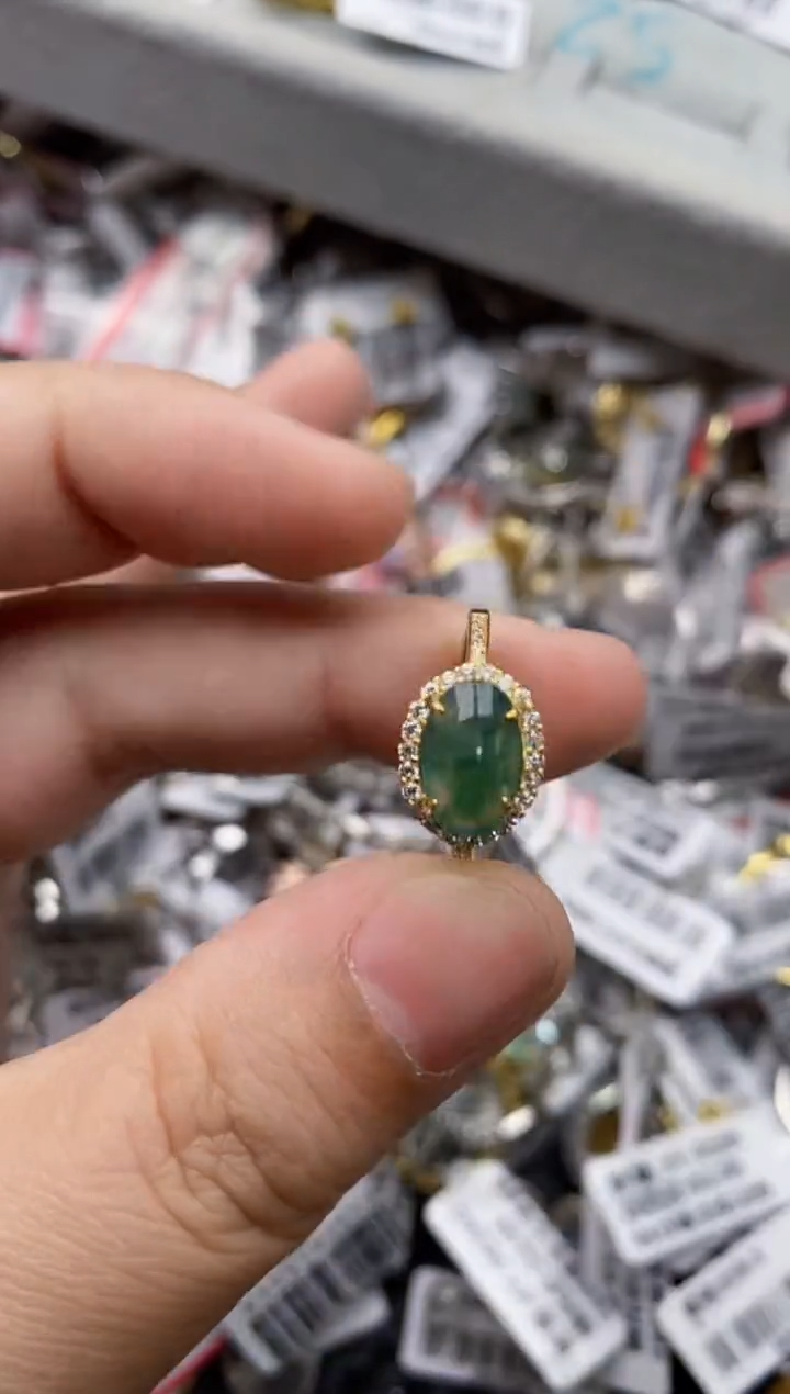 【闪购商品】翡翠戒指银S925镶嵌88888---2