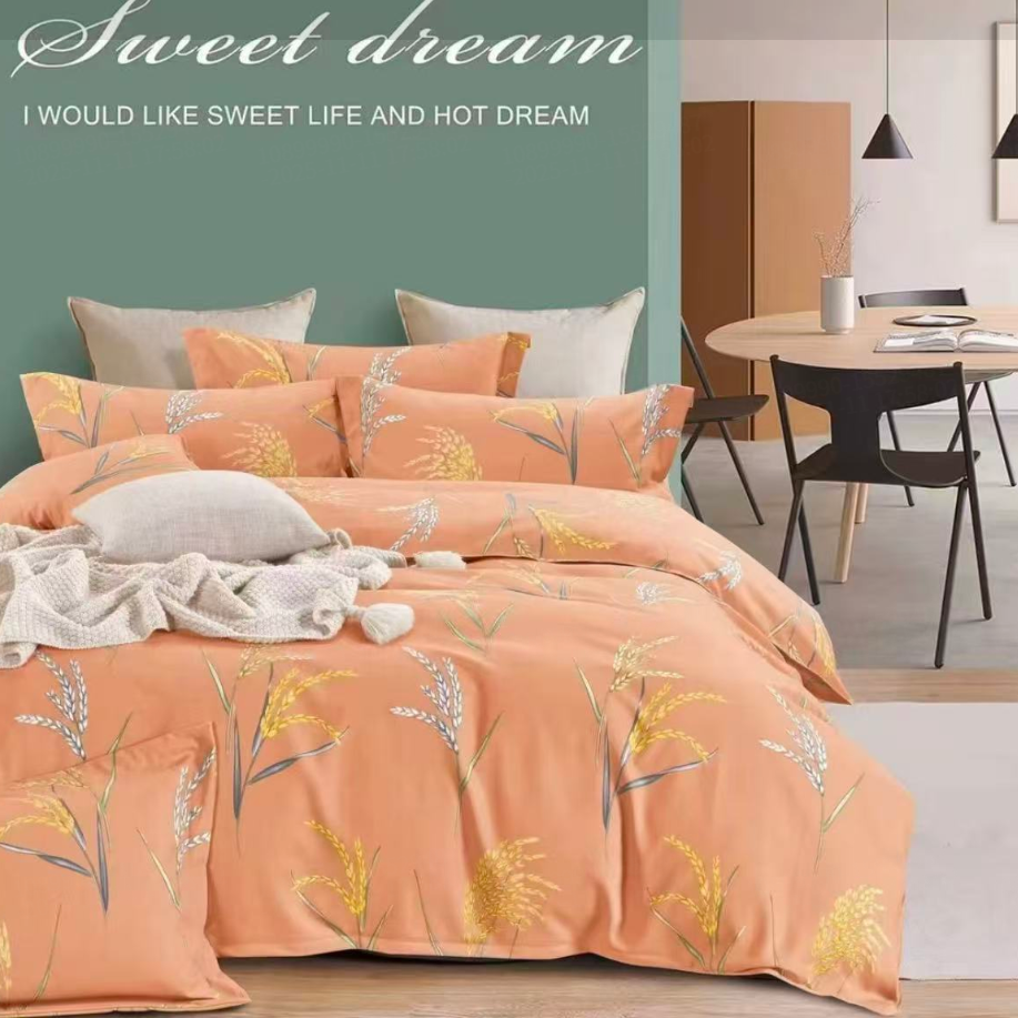 秋冬款加厚四件套--金色麦浪