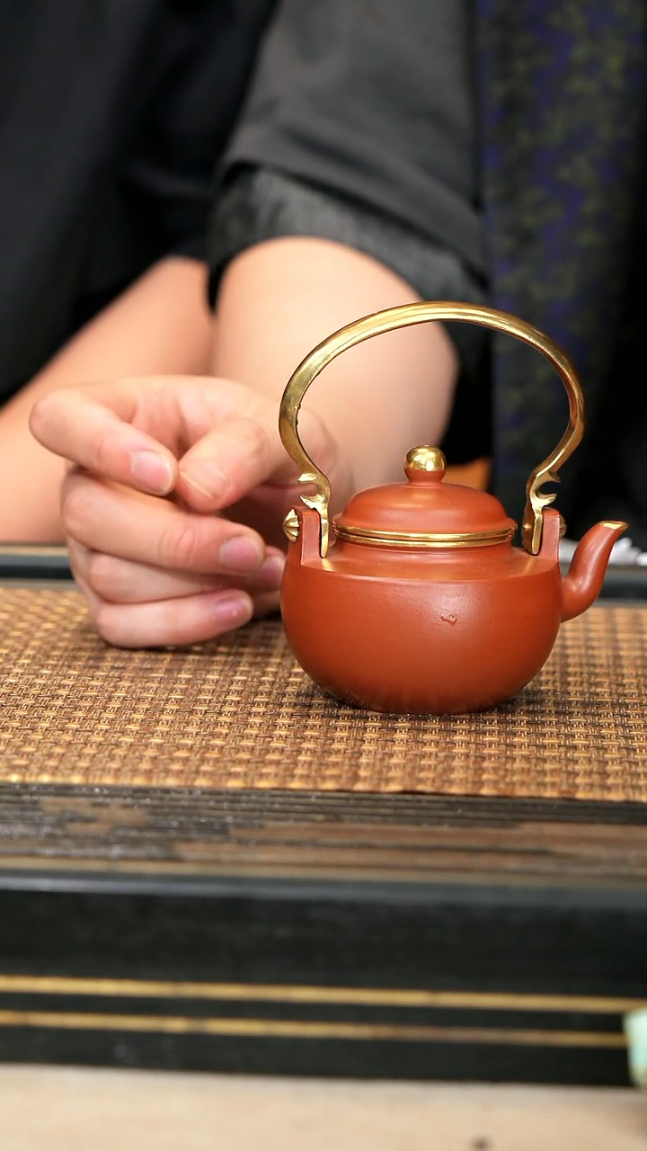 茶壶紫砂CHR77 《水磨水平》朱泥