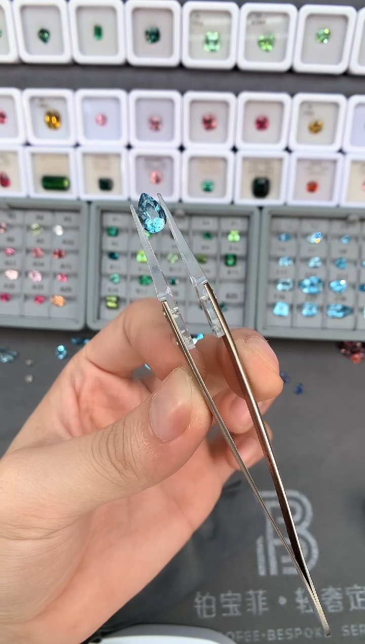 【闪购商品】定制海蓝宝石裸石未镶嵌1.65ct