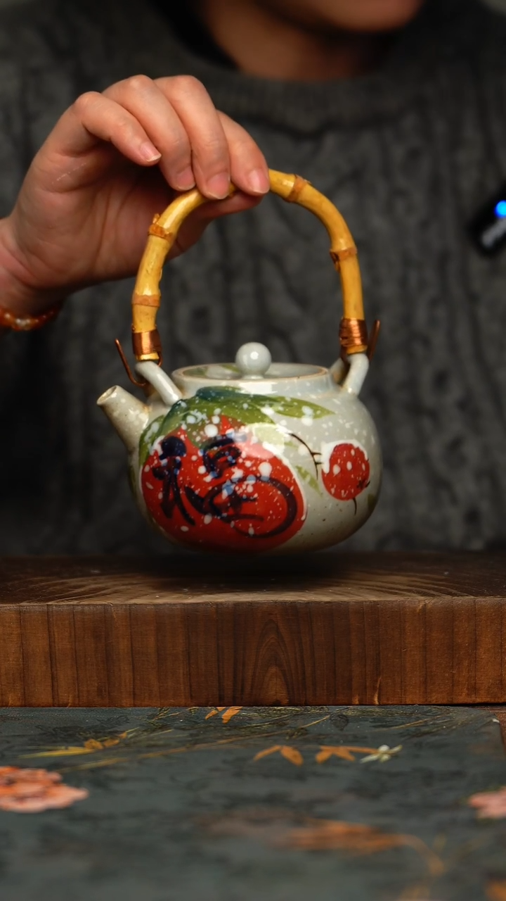 瓷片釉下彩手工手绘同款陶器