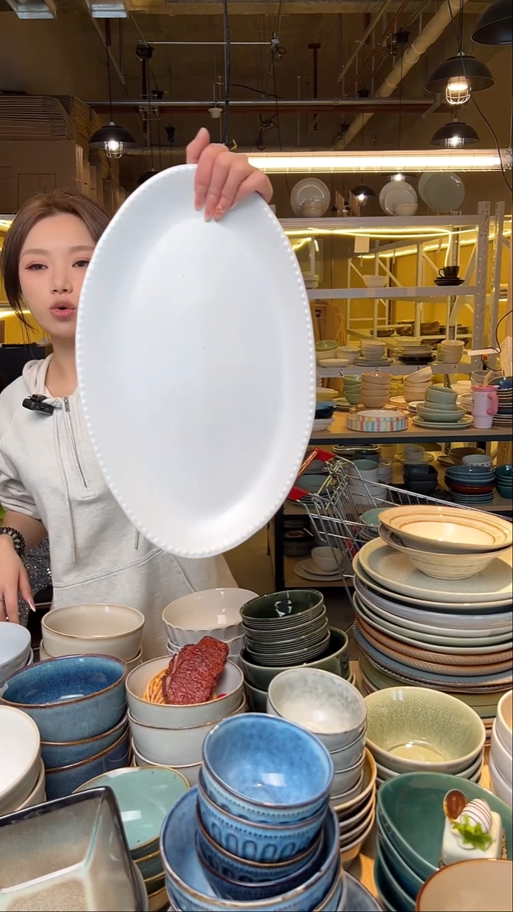 瓷195【瑕疵】外贸尾货窑变釉下彩