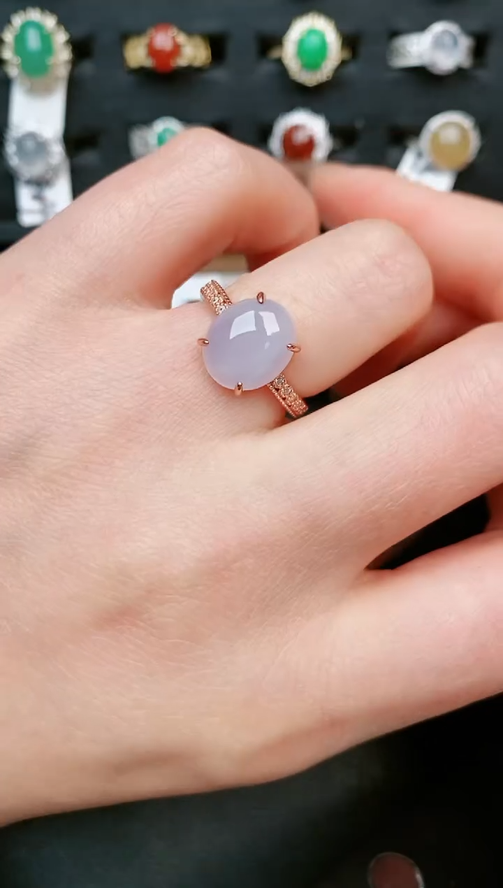 【闪购商品】翡翠戒指银S925镶嵌....