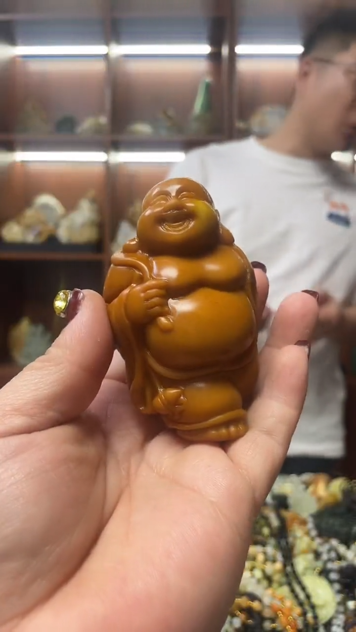 未镶嵌蛇纹石玉手把    