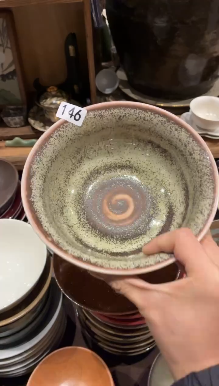 瓷片x****s146玻化绿面碗1个