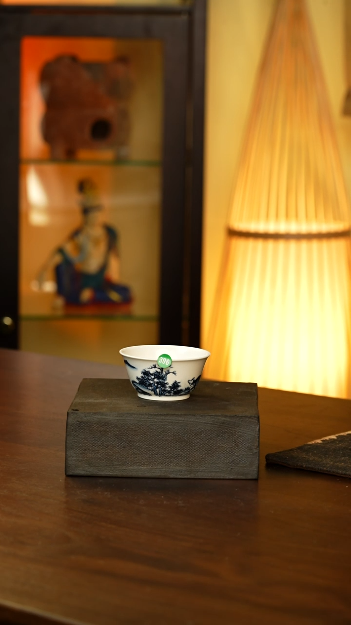 青花牧牛杯....396