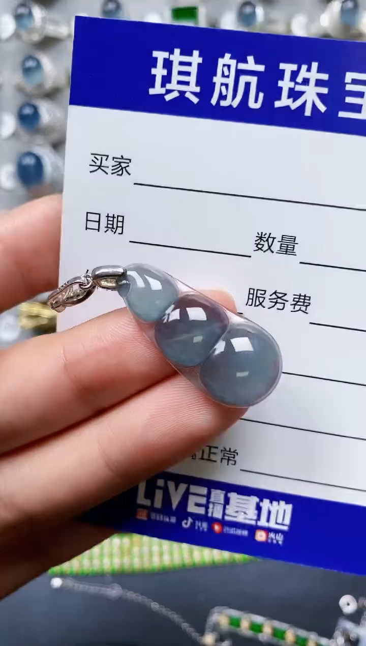 【闪购商品】翡翠颈饰银S925镶嵌0096