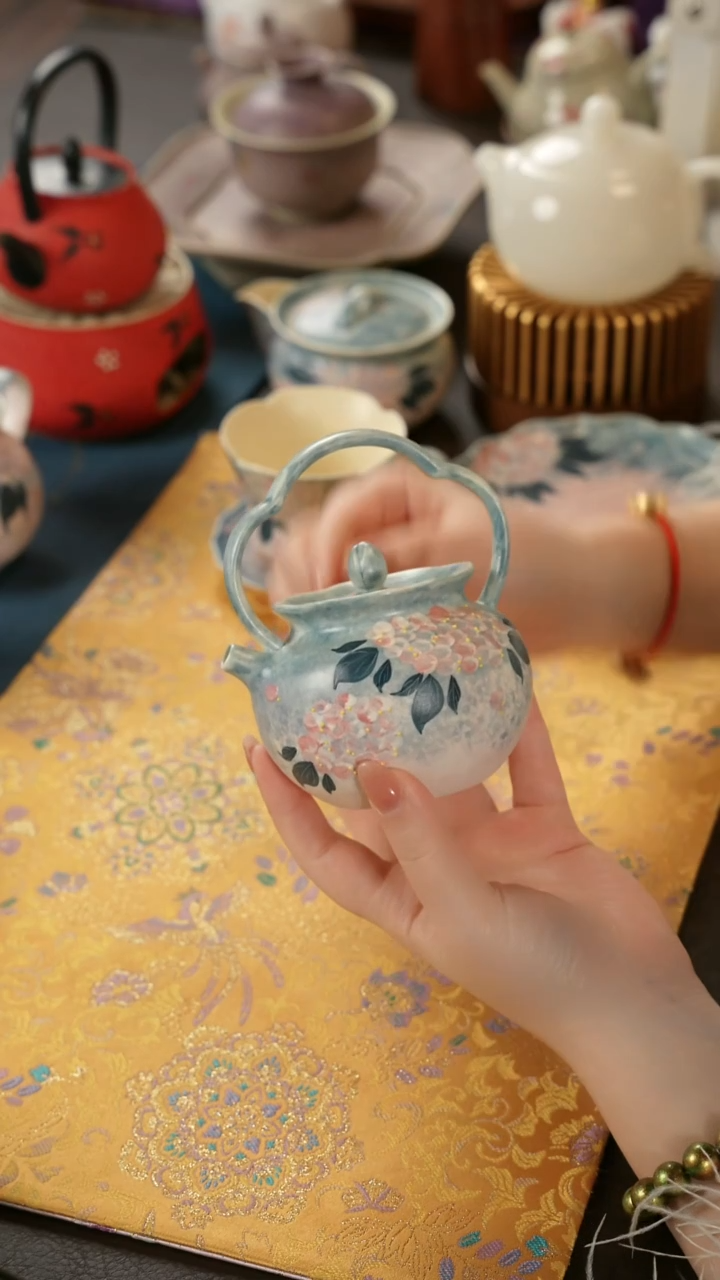 陶瓷茶具无尽夏提梁壶