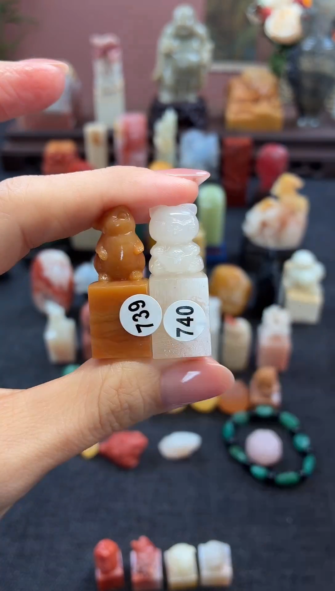 昌化石印石辛*739+740  