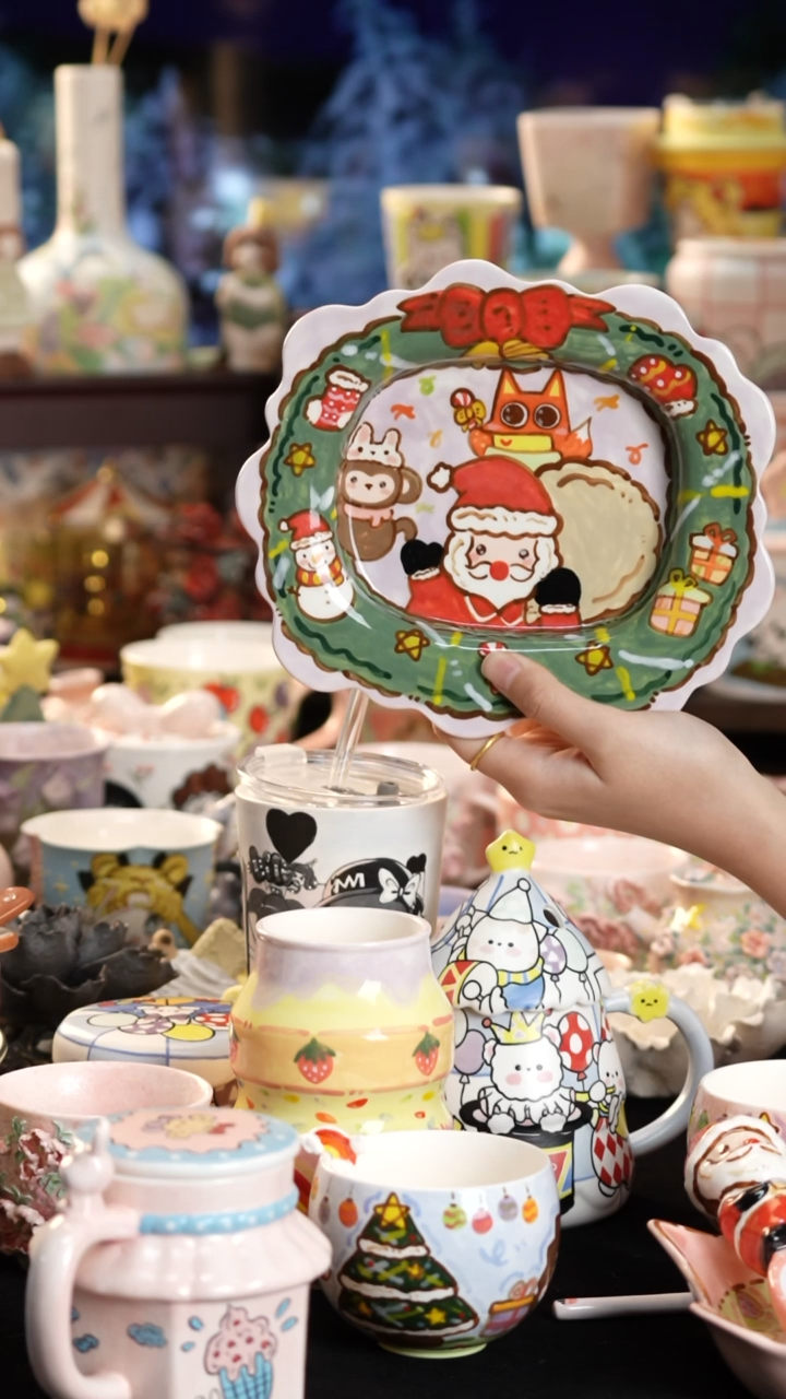 其他陶莹*玉景德镇釉下彩手绘设计师款陶瓷