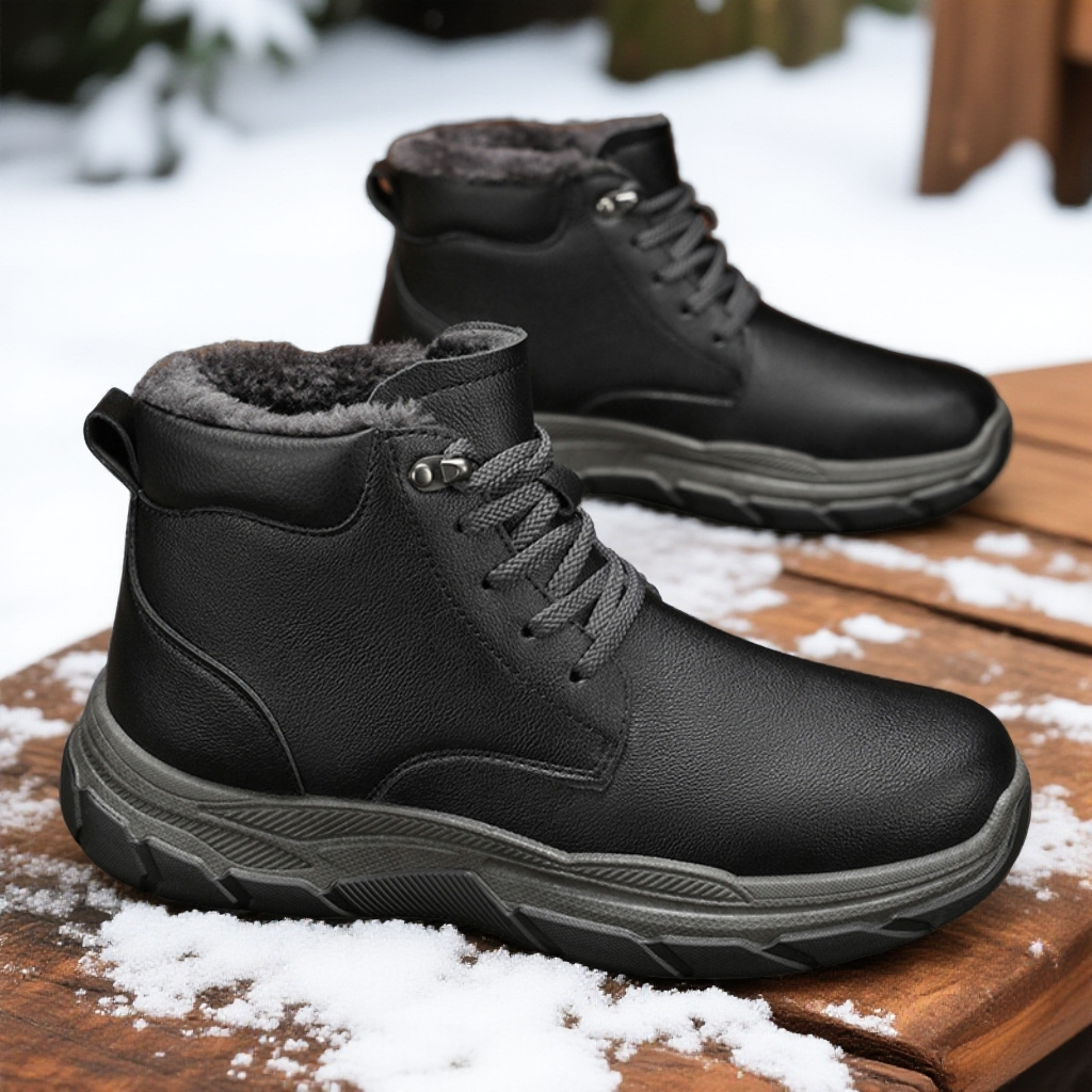2025冬季新款东北雪地靴户外时尚休闲运动保暖男鞋冬季耐磨棉靴男