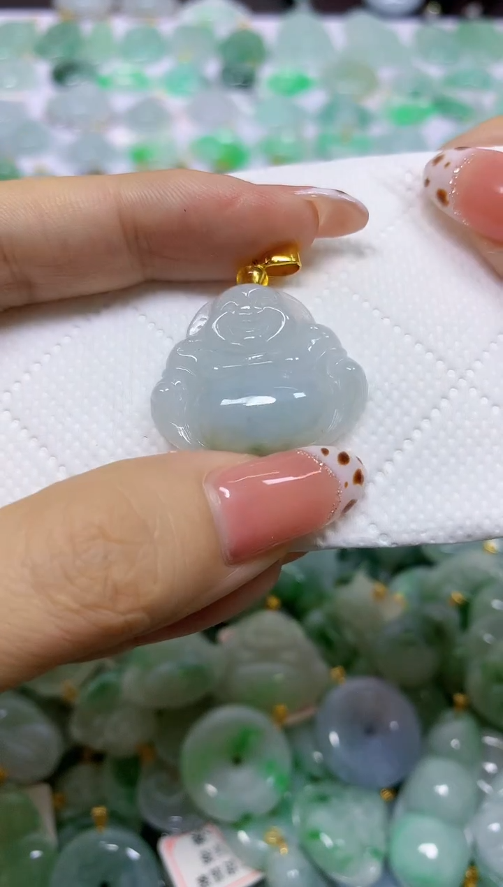 颈饰未镶嵌翡翠天然翡翠A货