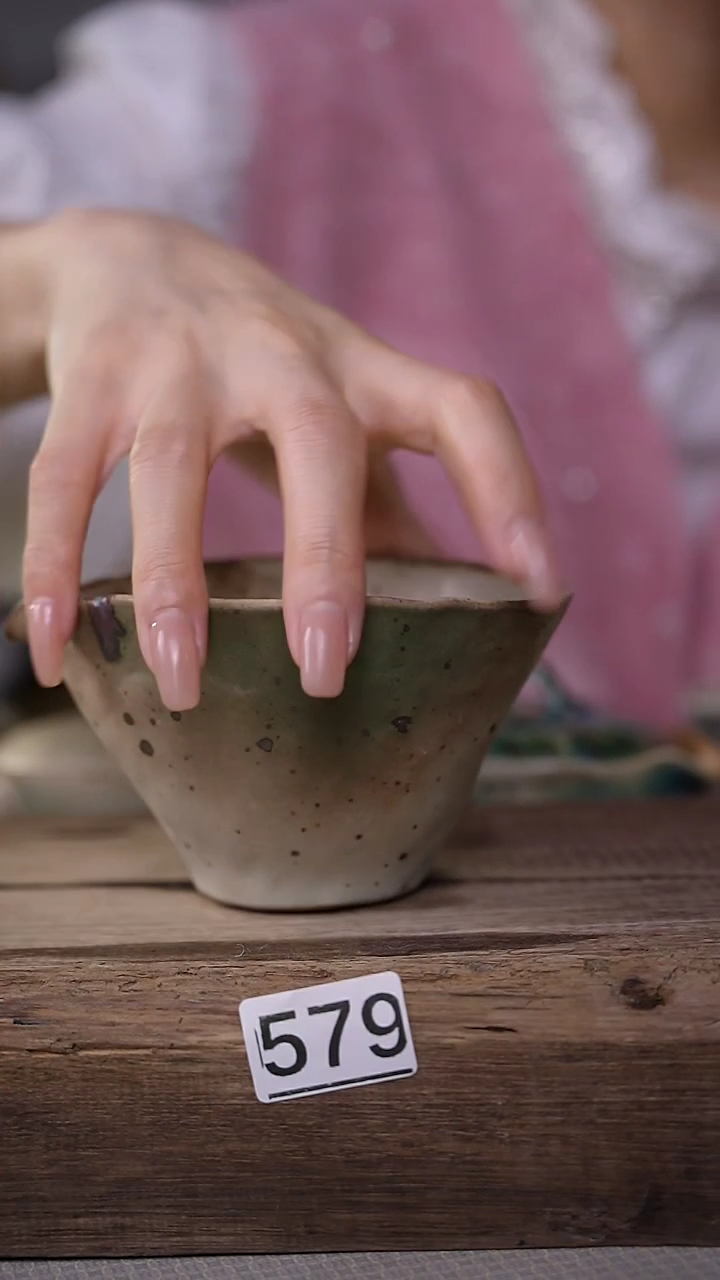 【闪购商品】瓷片设计师手作/青瓜公道杯