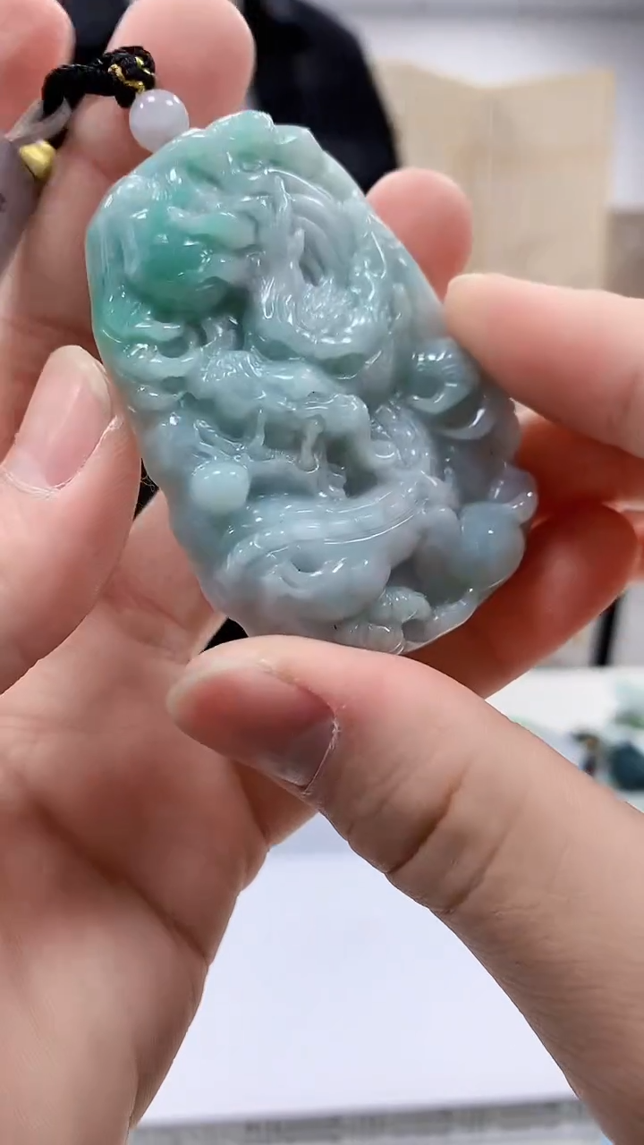 【闪购商品】定制翡翠未镶嵌5153bb-毛货挂件103