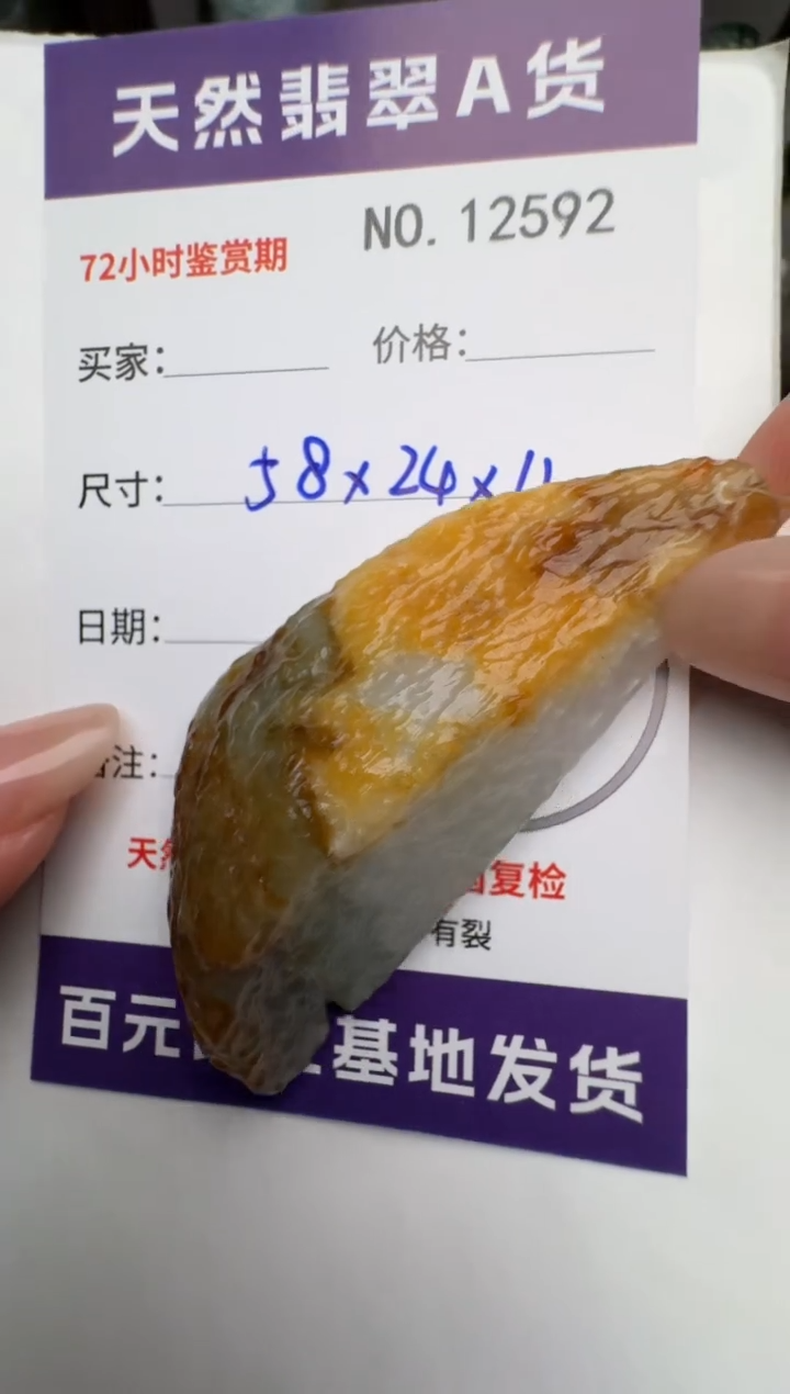 【闪购商品】翡翠颈饰未镶嵌原石12592