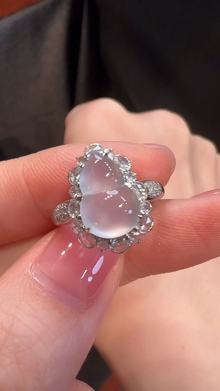 18K金镶嵌戒指翡翠L6