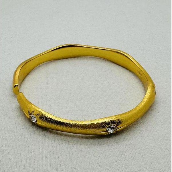 BY172     拉丝星芒开口手镯