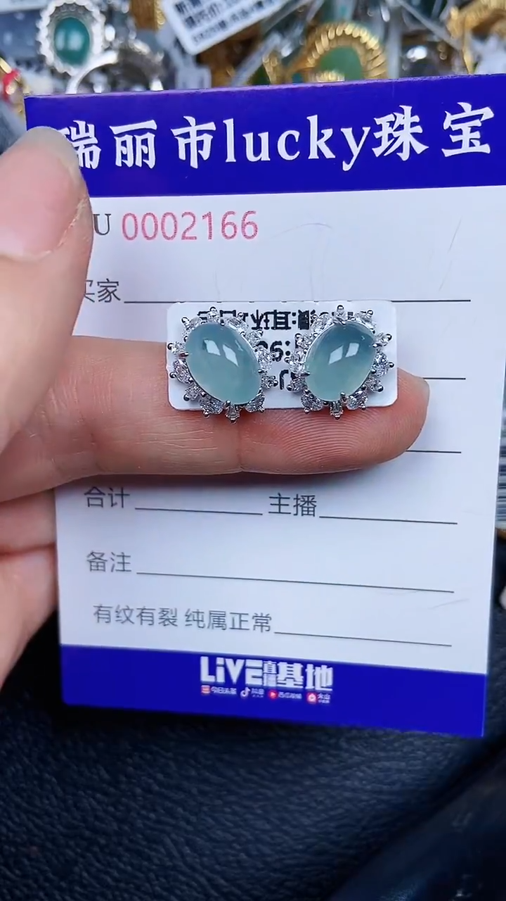 颈饰银S925镶嵌翡翠2166