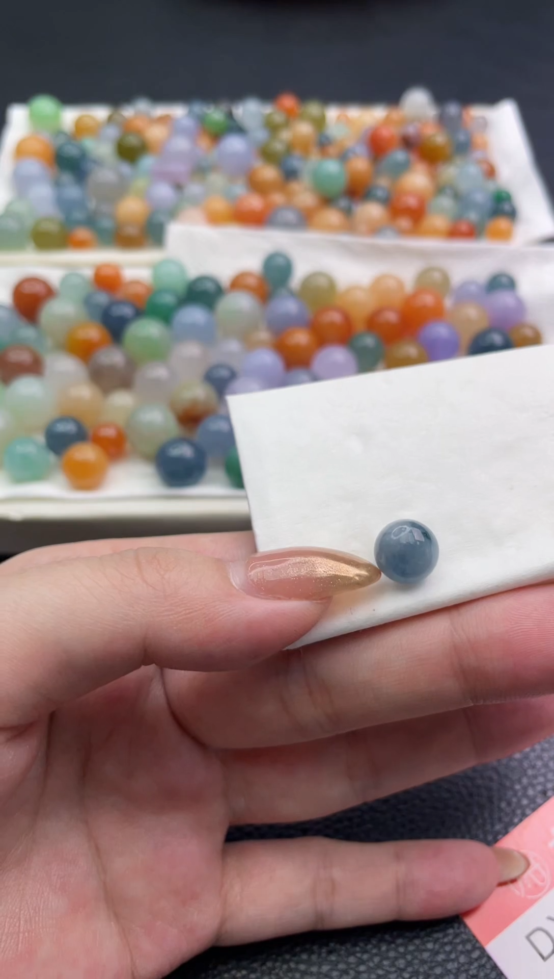 未镶嵌定制翡翠蒙***茄珠子