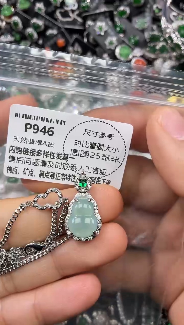 颈饰未镶嵌翡翠P946项链