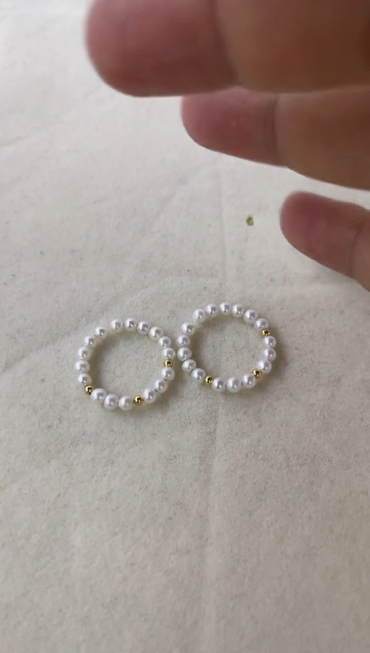 海水珍珠戒指18K金镶嵌戒指