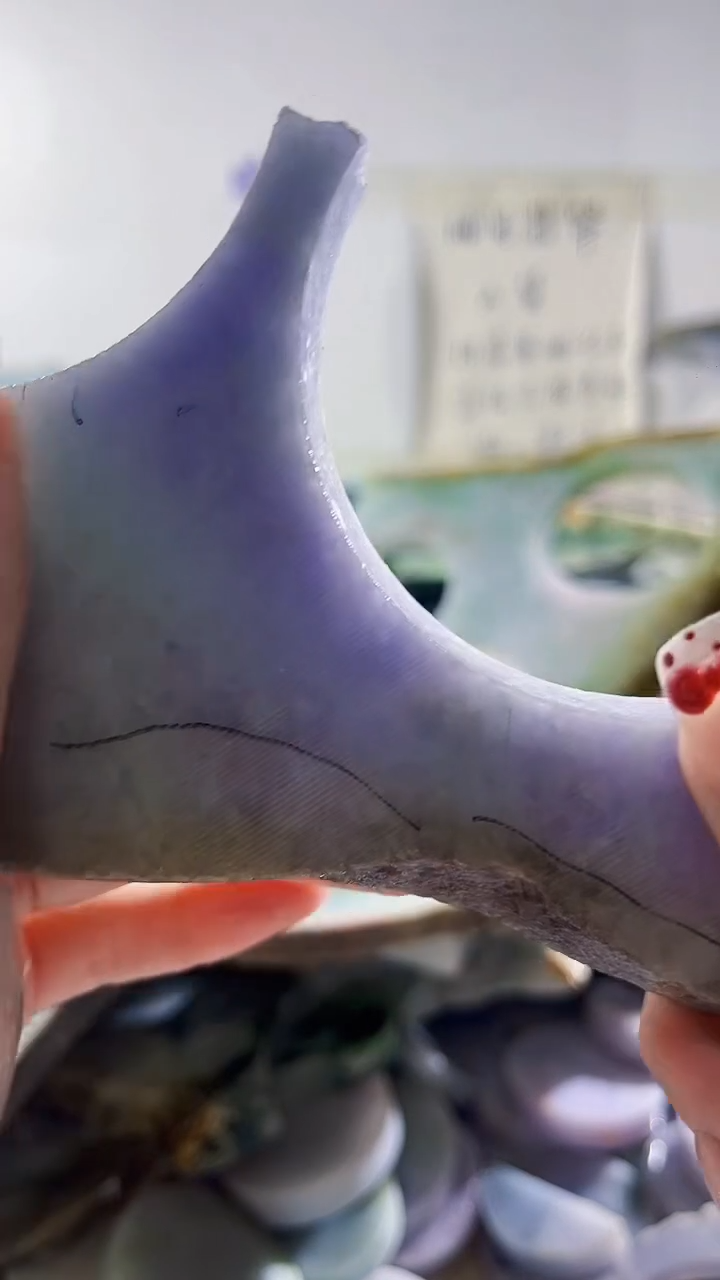 翡翠裸石缅甸翡翠A货虫2460