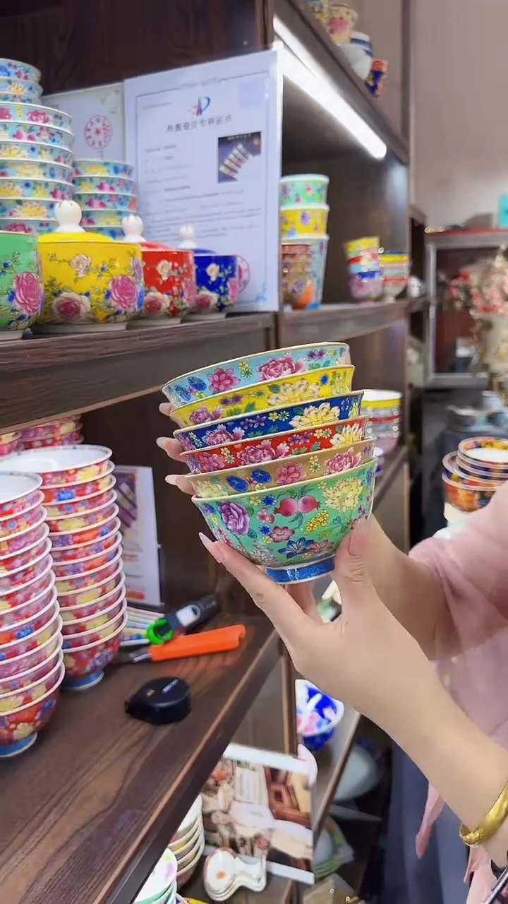 瓷片4.5英寸饭碗10个景德镇餐具