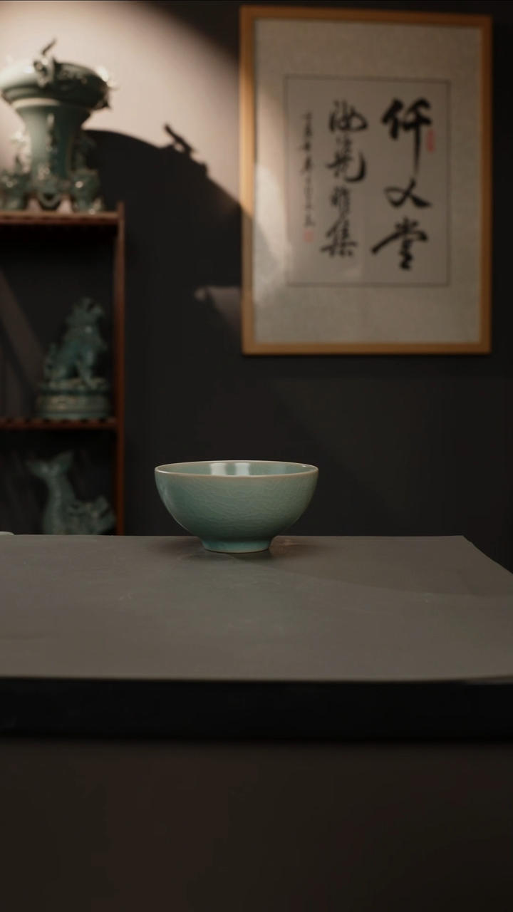 【闪购商品】杯仿古釉原矿 鸡心杯