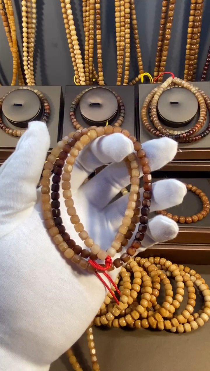 吊坠龙脊菩提小*糯龙脊菩提钻石面108