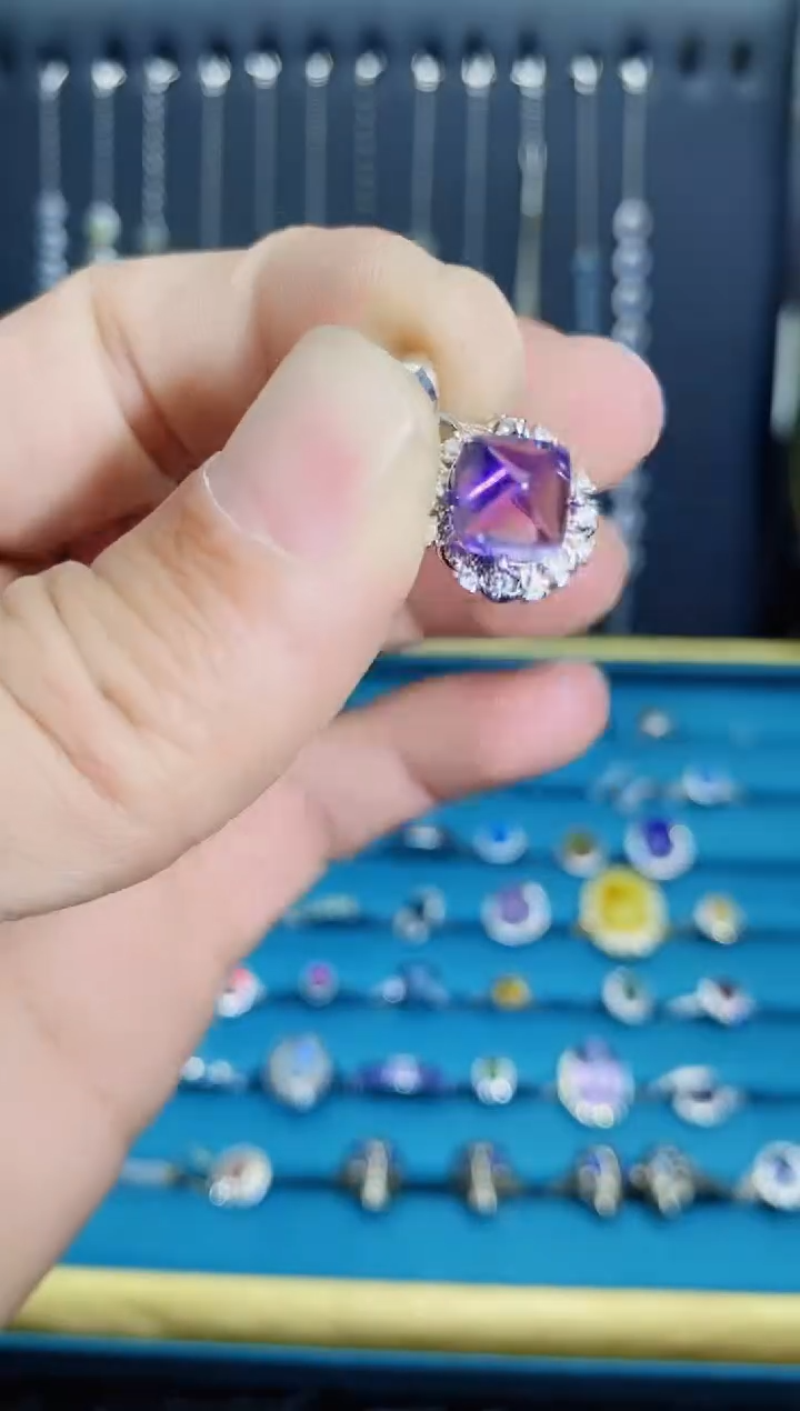 【闪购商品】紫晶吊坠(不含链)银S925镶嵌11211