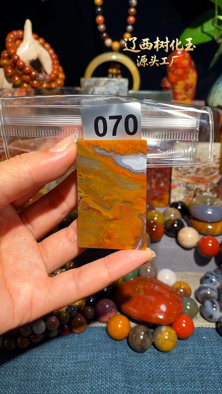 未镶嵌-硅化玉天然北票硅化玉吊坠