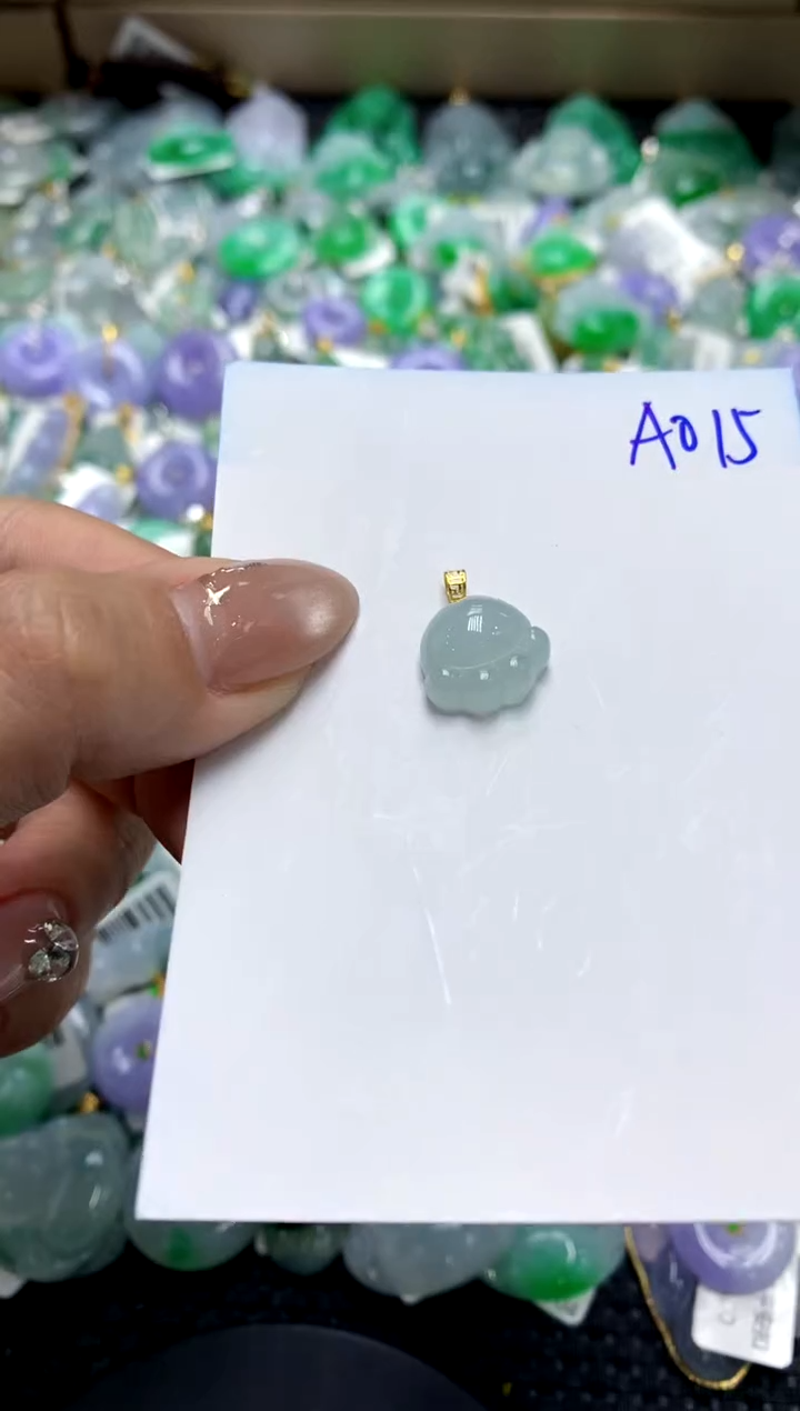 【闪购商品】翡翠颈饰18K金镶嵌111111111