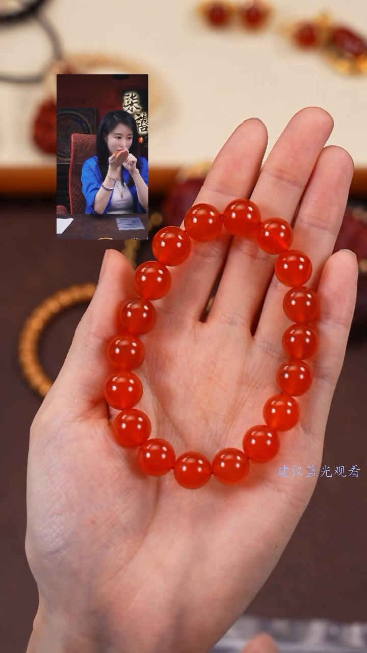 【闪购商品】玛瑙/玉髓手串未镶嵌柒禧文玩回血好物
