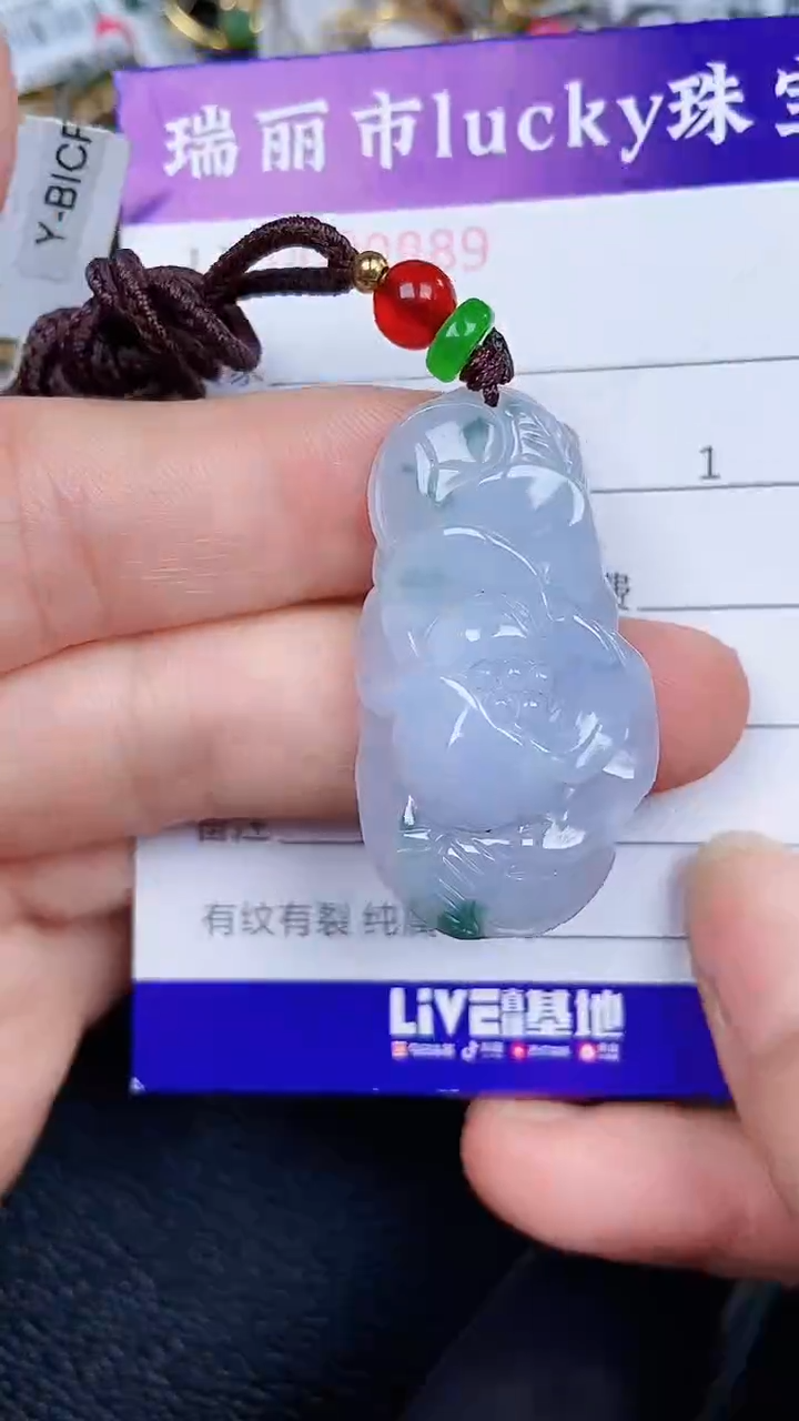 颈饰银S925镶嵌翡翠0889