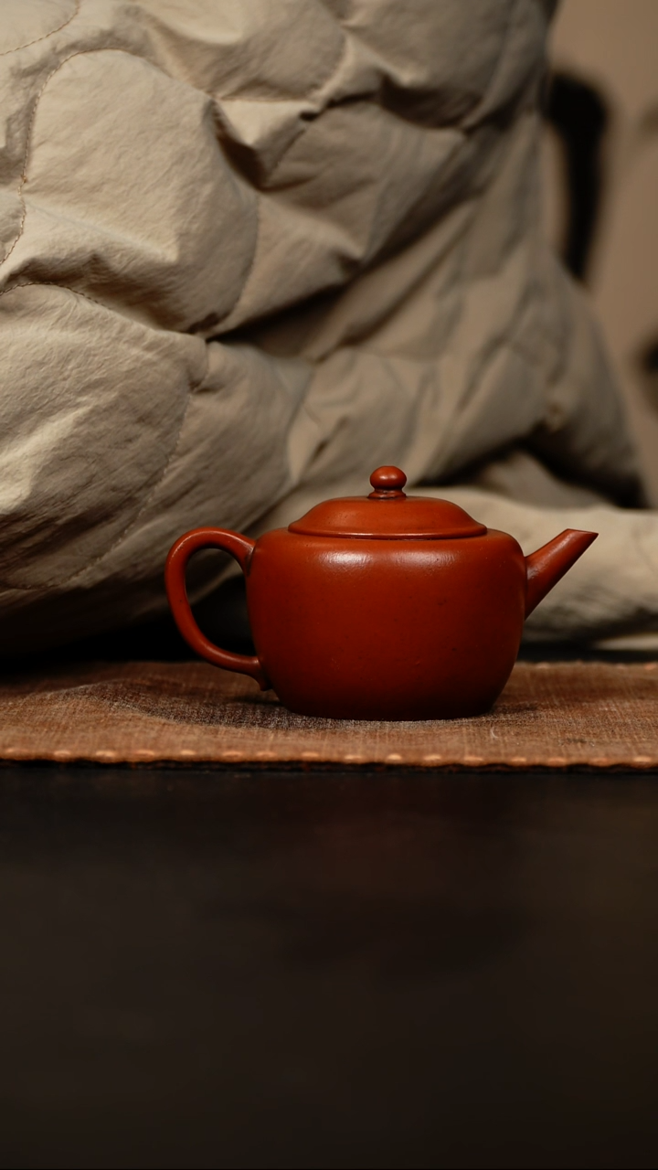 【闪购商品】紫砂茶壶苹果壶朱泥110cc