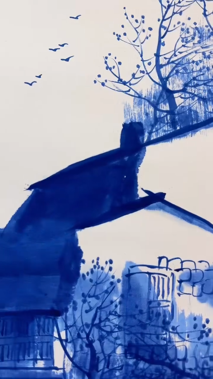 国画王炳杰手绘绘画作品10-8