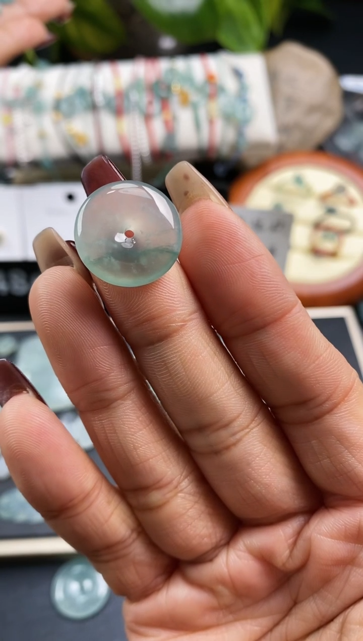 【闪购商品】翡翠裸石799平安扣~默认裸石发货