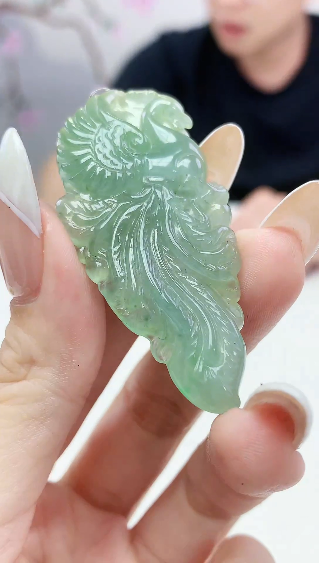 定制翡翠未镶嵌001ee-毛货凤凰82赠扣头